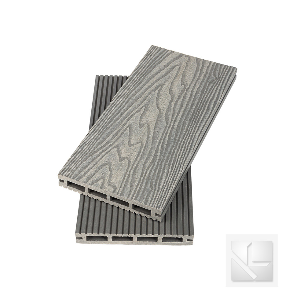 Терасна дошка Polymer Wood Privat 3D Сірий